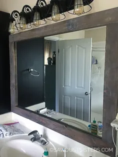 قاب آینه استیک DIY
