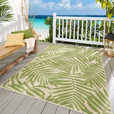 فرشهای اصلی Palm Indoor / Outdoor Area، 6 "x 9" - Walmart.com