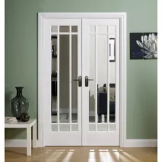 Manhattan Glazed French Doors LPD Door Size Door: <a href="http://198.1cm/"> 198.1cm </a> H x <a href="http://116.8cm/"> 116.8cm </ a  > عرض * 4 سانتی متر D