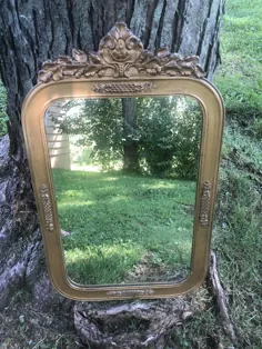 آینه تزئینی طلای پرنعمت اتاق خواب ورودی حمام |  اتسی