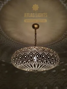 چراغ سقفی مراکشی چراغ های آویز مراکش روشنایی دکور |  اتسی