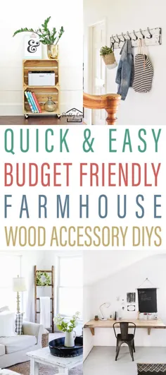 سریع و آسان بودجه مناسب برای لوازم خانگی چوبی مصنوعی DIYS - بازار کلبه