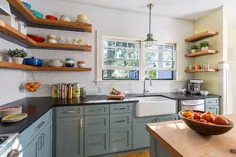 کابینت های آشپزخانه Slate Blue - Vintage - آشپزخانه - طرح سیکورا