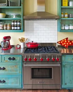 10 روش برای ایجاد یک آشپزخانه رنگارنگ ، به سبک پرنعمت