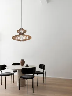 میز ناهار خوری چراغ آویز چوب |  محصول دست ساز روشنایی |  لوستر مدرن قرن میانه