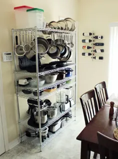 یک قفسه بندی سیم هوشمند و موثر برای ذخیره سازی آشپزخانه