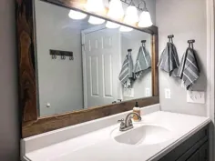 چگونه می توان آینه حمام سازنده درجه را با قیمت 25 دلار یا کمتر قاب کرد