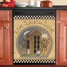 مگنت ماشین ظرفشویی آشپزخانه - خنده مستقیم و زنده عشق خانه نمکدان بدوی
