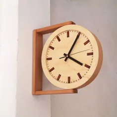 ایده های طراحی ساعت دیواری چوبی