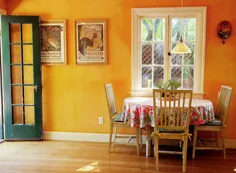 دکوراسیون منزل نارنجی: درخشش تابستانی در هر اتاق |  گل همیشه بهار زعفرانی