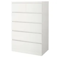 سینه 6 کشوی MALM ، سفید ، 31 1/2x48 3/8 "- IKEA