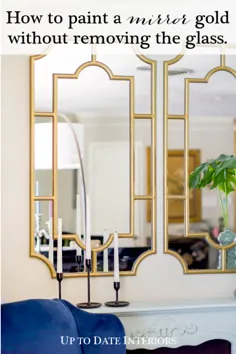 چگونه می توان قاب آینه را به راحتی طلا رنگ کرد |  داخلی به روز