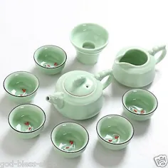 مجموعه چای چینی چینی لیوان های قابلمه سرامیکی گایوان کونگ فو گلدان پارچ