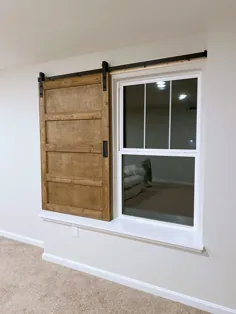 DIY: پوشش پنجره درب انبار خانه مدرن
