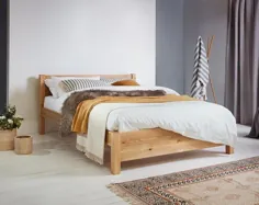 تختخواب سکویی مزرعه ناتمام / قاب بستر سنتی / تختخواب چوبی سکوی چوبی / تختخواب بستر مدرن / شهری / کلبه