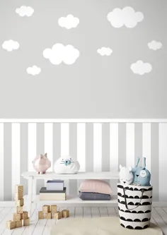 Tapete Fototapete Kinderzimmer Baby Wolken Sockel |  اتسی