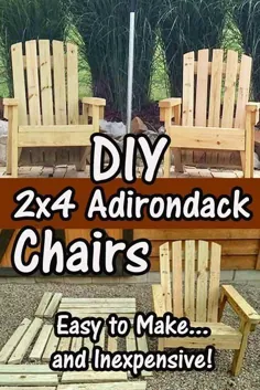 صندلی Adirondack 2x4 DIY - مناسب برای پاسیو ، حیاط خانه یا گودال آتش!