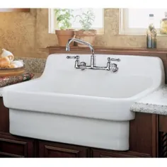 کیت سینک ظرفشویی آشپزخانه تک کاسه 30 سوراخ دار ویترای سفید 30 آمریکی استاندارد آمریکا -9062.008.020 - انبار خانه
