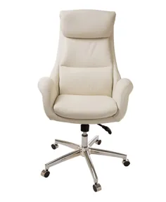 صندلی و بررسی دفتر صندلی گردان قابل تنظیم چسب گلیفت مدل Glitzhome Mid-Century Modern Bonded Leather