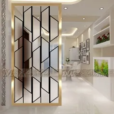 صفحه اصلی هنر شیشه ای پارتیشن شیشه ای صفحه نمایش حمام نور لوکس خشک و مرطوب اتاق نشیمن مدرن ساده به شبکه شبکه گل Xuanguan