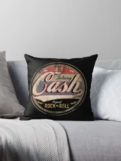 'Johnny Cash 1955 Rock and Roll Rockabilly' Throw Pillow توسط RS-Customstylez