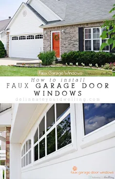 Faux Garage Windows را نصب کنید