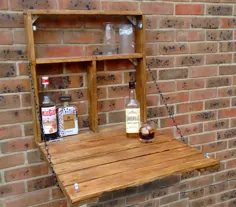 The Drinky Shelf یک وسایل تبلیغاتی مزاحم و کوچک تاشو در باغ مینی بار |  اتسی