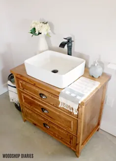 غرور سینک ظرفشویی DIY با کشو |  ابزار Kreg