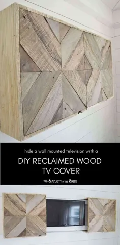 جلد تلویزیون کشویی ساخته شده از چوب DIY: اکنون آن را مشاهده می کنید.  Now You Don't - سادگی در جنوب