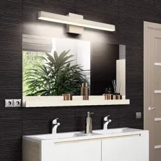 Joossnwell LED Bathroom Vanity Lighting Fixture Morden Bath Light Bar 23.62 "Inch Black Wall Sconce 14W 4000K