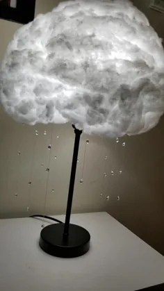 میز لامپ ابر بارانی با دختربچه چراغ شب |  اتسی