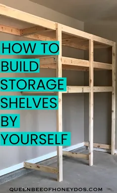 چگونه قفسه های ذخیره سازی گاراژ را خودتان بسازید!