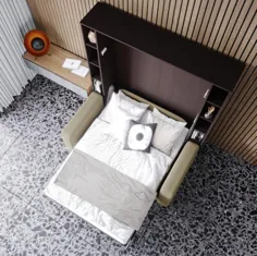 تخت مورفی با مبل و قفسه واحد تختخوابی دیواری قابل تغییر |  اتسی