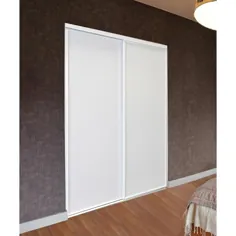 ReliaBilt 9505 Series 60 in x 80 in White Flush Prefinished Steel Sliding Door (شامل سخت افزار) Lowes.com