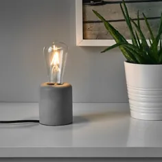 R lampSEGEL / LUNNOM قطره ای ، چراغ رومیزی با لامپ - IKEA