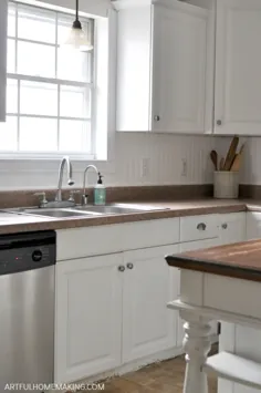 چگونه می توان Beadboard Kitchen Backsplash را نصب کرد