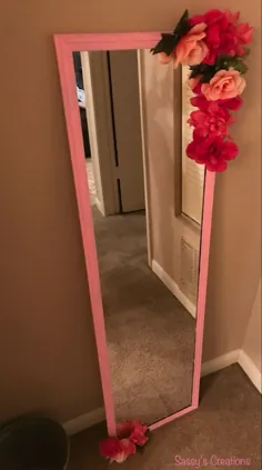 آینه گل صورتی DIY ؟؟