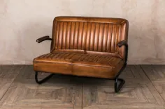 صندلی صندلی چرمی RIBBED LEATHER CLASSIC صندلی اتومبیل یا SOFA |  eBay