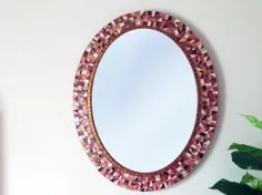 آینه دیواری آینه ای موزاییکی آینه ای تزئینی |  اتسی