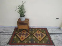 دکوراسیون منزل گلیم منطقه فرش هند بافته شده سنتی |  اتسی