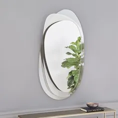 آینه دیواری شیشه ای لایه ای