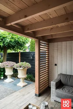 Buitenverblijf با houtkachel en tegels سرامیکی - Hoog ■ Exclusieve woon- en tuin inspiratie.