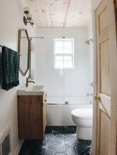 نوسازی: چگونه ما حمام کوچک خود را بزرگتر به نظر می رسانیم