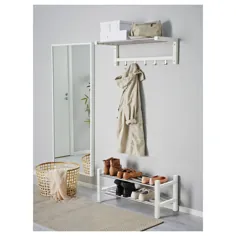 قفسه کفش TJUSIG ، سفید ، 31 1/8 "- IKEA