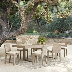 ست میز ناهار خوری قابل ارتقا Portside و صندلی های پورتو