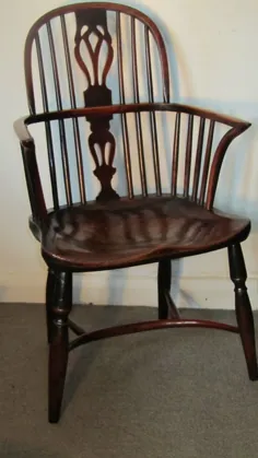 صندلی Yew Antique Windsor - صندلی ها ، مستقر می شود