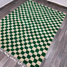 فرش سبز دوست داشتنی فرش دستباف Berber Runner Teppich منطقه |  اتسی