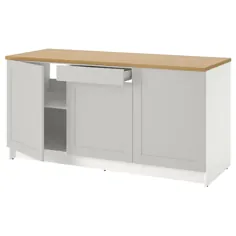 KNOXHULT کابینت پایه با در و کشو ، خاکستری ، طول آشپزخانه: 72 3/8 "- IKEA