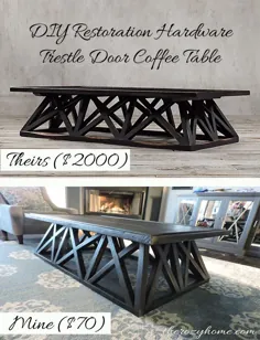 میز قهوه با الهام از سخت افزار 70 دلار DIY