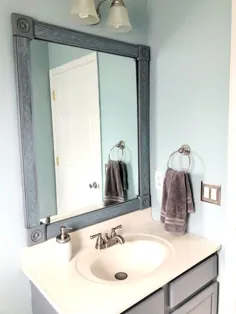چگونه می توان به راحتی آینه حمام را قاب کرد